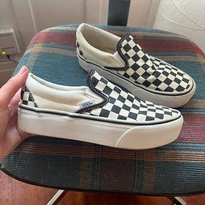 Platform Checkered VANS